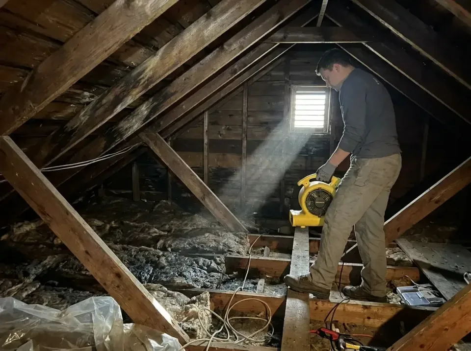 attic-water-damage-drying-proc-007 — frequently asked questions, Emergency Water Extraction & 24/7 Flood Response in Lafourc…